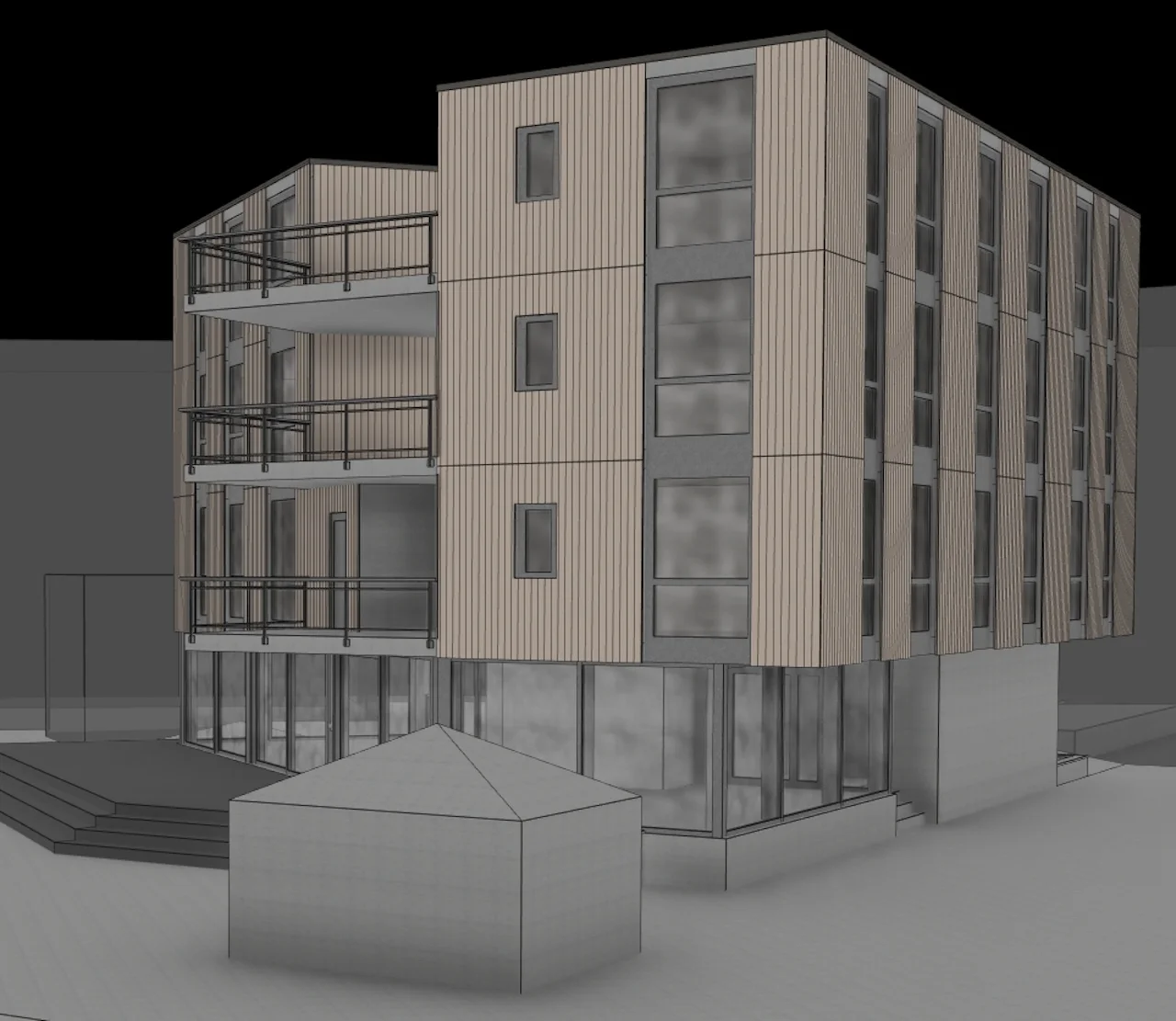 Projektstudie Casa Guarda Chur Pläne vonsurerprogetto.ch GmbH