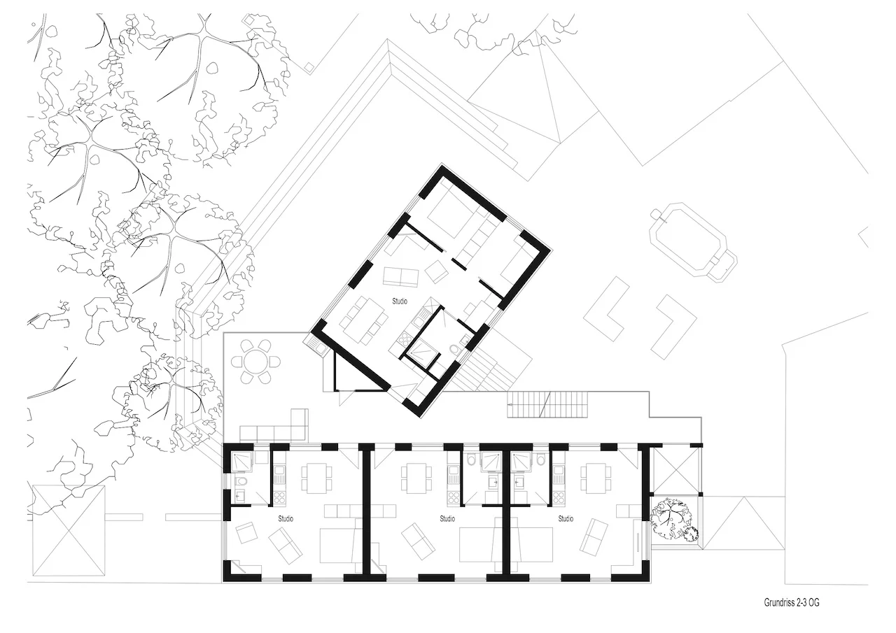 Projektstudie Casa Guarda Chur Pläne vonsurerprogetto.ch GmbH