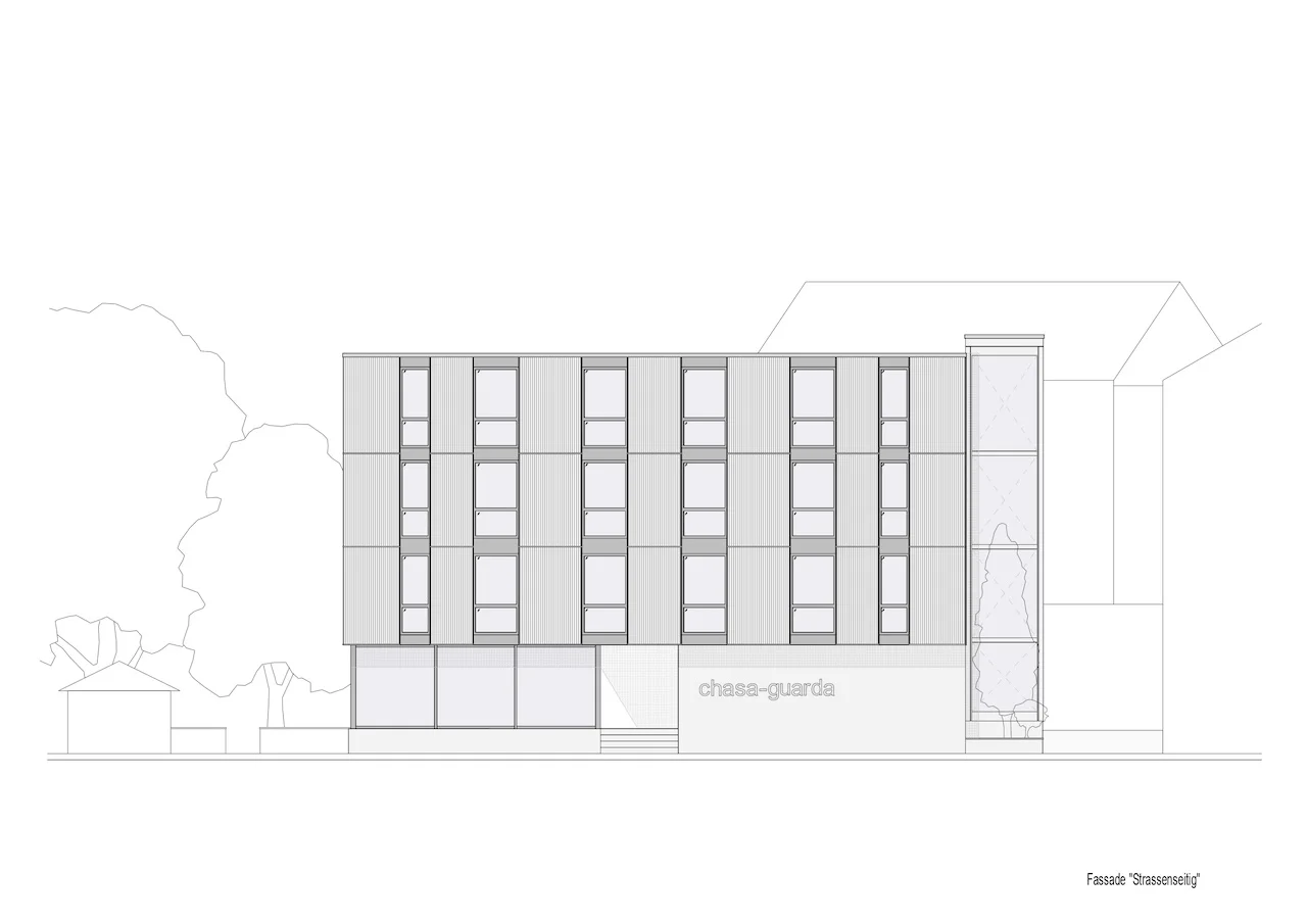 Projektstudie Casa Guarda Chur Pläne vonsurerprogetto.ch GmbH
