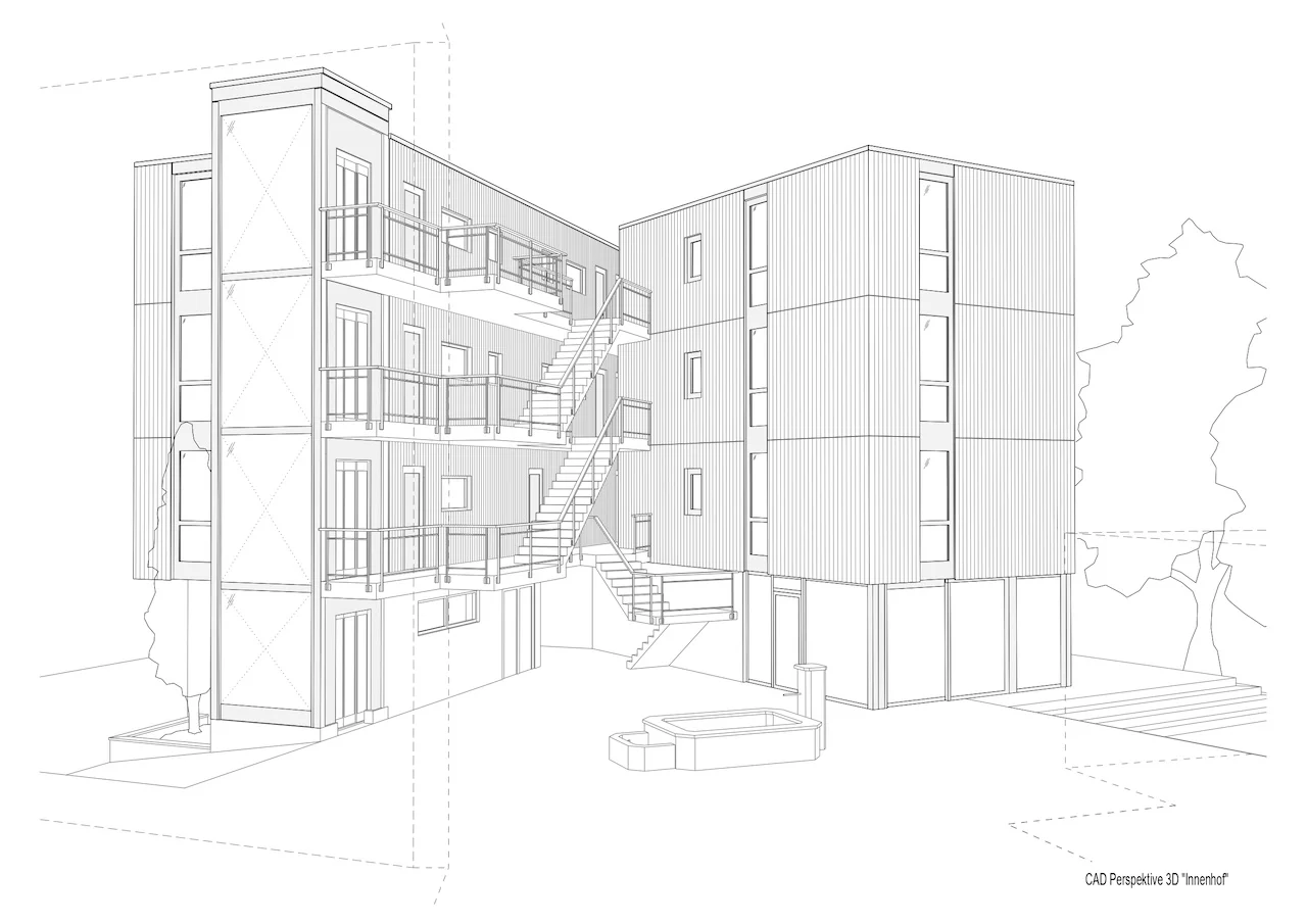 Projektstudie Casa Guarda Chur Pläne vonsurerprogetto.ch GmbH