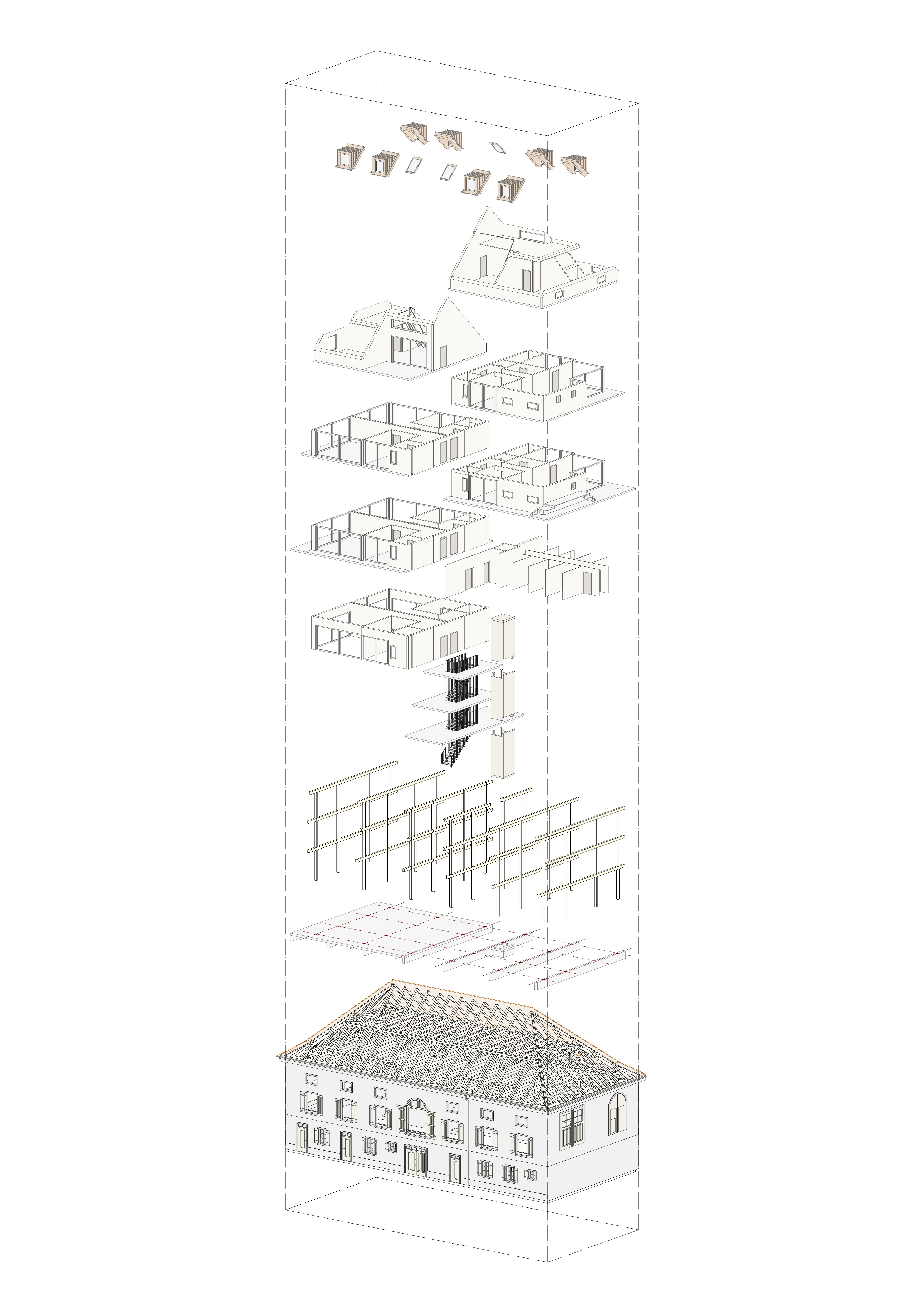 Nuova copertura del balcone Bellinzona Pläne vonsurerprogetto.ch GmbH