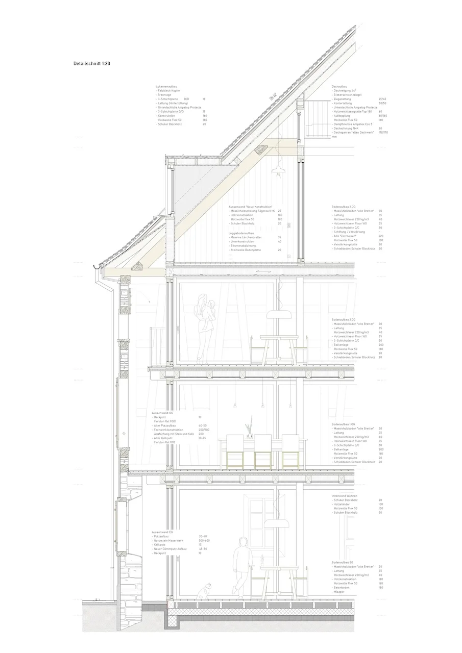 Nuova copertura del balcone Bellinzona Pläne vonsurerprogetto.ch GmbH