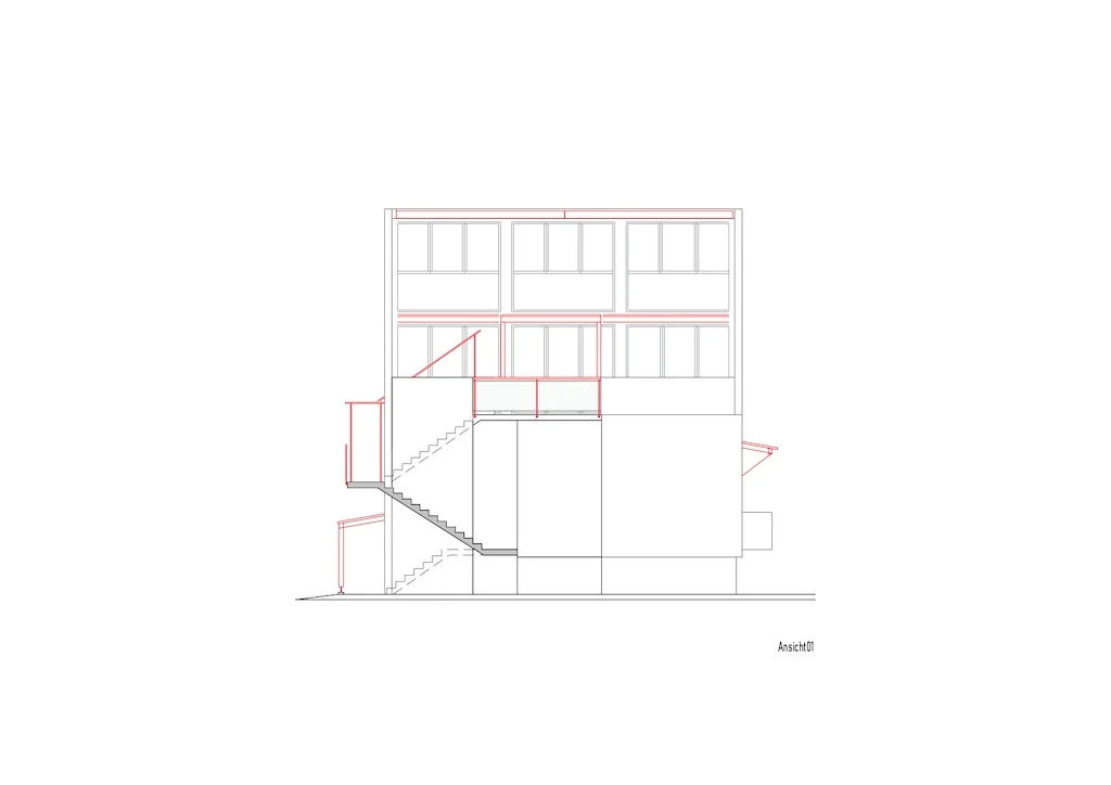 Nuova copertura del balcone Bellinzona Pläne vonsurerprogetto.ch GmbH